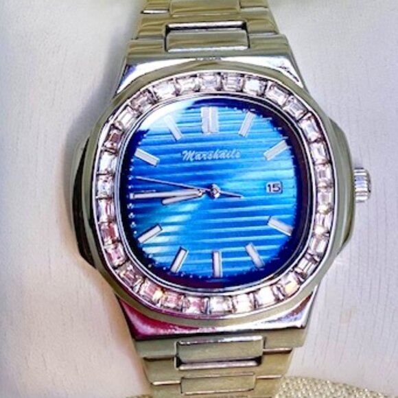 💖NEW! Handsome Marshails Men's Watch. Blue Face. - Picture 7 of 7